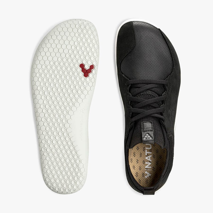 Black Women's Vivobarefoot Primus Knit Lux Trail Shoes | Philippines 0155NWYB